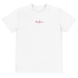 Embroidered Righteous Tee (Pink Center Logo)